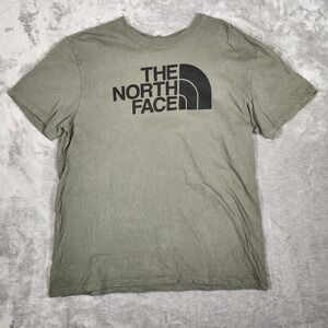 North Face T-Shirt Men's XL‎ Slim Green Short Sleeve Crew  Outdoor